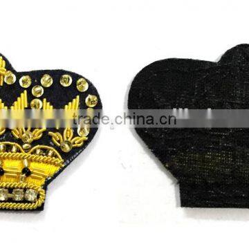 Hand made embroidery bullion wire badge patch