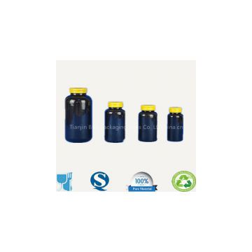 150ml,250ml,300ml,750ml Amber plastic Bottles,empty amber plastic capsule/pills/tablets bottle,pharmaceutical plastic container