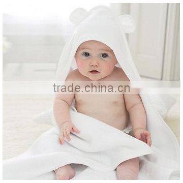 OEM service 100% organic bamboo fiber baby hooded towel blanket bath towel