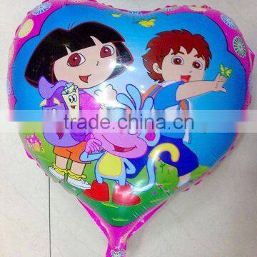 fashion Peach Hearts shape aluminum foil balloon mylar balloon