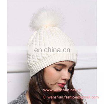 Beanie Bobble Fall Winter Hat For Ladies