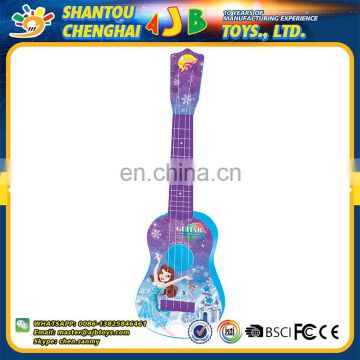 Fashion custom design cartoon plastic rock guitar toy with music