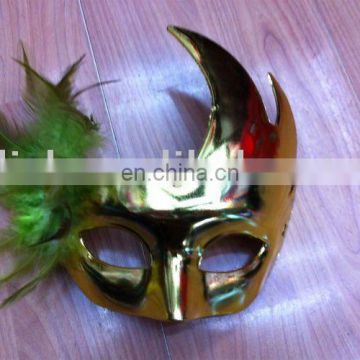 party carnival masquerade feather plastic mask MPM-053