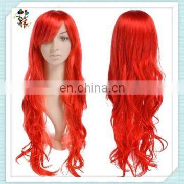 Colors Long Wave Party Fancy Dress Synthetic Cosplay Wigs HPC-0037