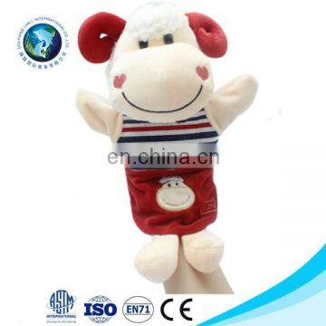 Funny custom finger puppets animal dolls plush hand puppet toys popular soft stuffed custom hand puppets