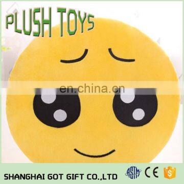 Emoji Kissing Heart Pillow Plush Round Cushion Stuffed Toy Doll for Kids Bed photo-4