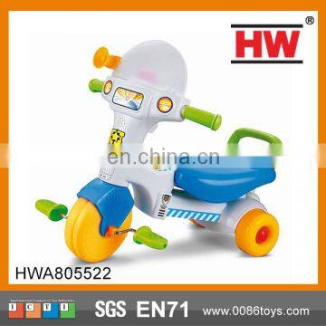 Funny plastic children cheap baby tricycle with light and music