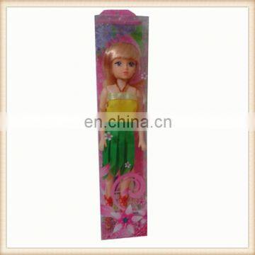 11" plastic toy blonde cute girl doll