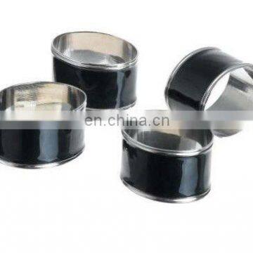 Black Enamelled Napkin Ring