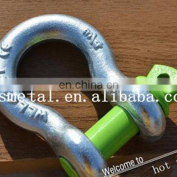 US type color screw pin bow shackle