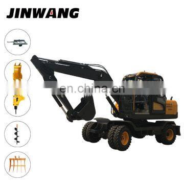CE Approved Wheel Tire Trench Excavator Machine Made in China photo-3