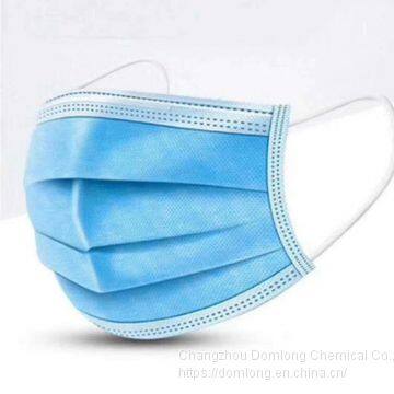 Disposable 3ply non woven fabric mask Protective Equipment for personal care