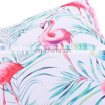 UV Resistance Waterproof Outdoor Pillow With Tassel for Beach and Garden Ins Flamingo Style Outdoor Cushion photo-6