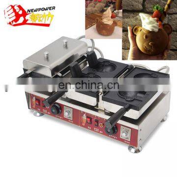Snacks Making Machine Ice Cream Bear Waffle Maker, Waffle Bakery Machine