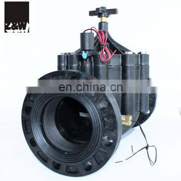 irrigation solenoid valve 4in. water flow sensor control 400P with flange electric magnetic Latching glass fiber nylon reinforce