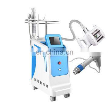 Skin tightening shockwave radio frequency vacuum roller body contouring machine