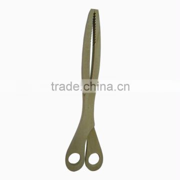 Wooden food tongs for catering and kitchen