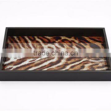 Best Selling Logo Printed Promotional Glass Serve Tray photo-5