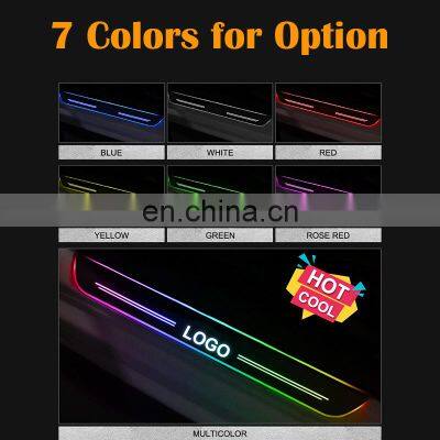 Carest LED Door Sill Plate Threshhold for INFINITI QX80 2013 - 2020 Acrylic Door Sills Scuff Plate Car Accessories