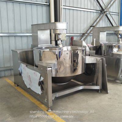 Electromagnetic Heating Sugar Jacketed Kettle / Fixed Jacketed Kettle Hand-Feeding Food Machinery