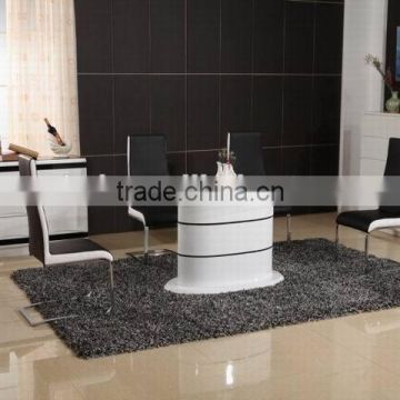 2014 high gloss oval dining table