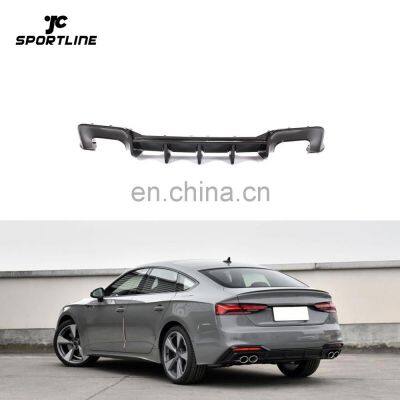 Prepreg Dry Carbon Fiber S5 Car Rear Diffuser Lip for Audi S5 B9 A5 SLINE Sportback 4-Door 2020 2021