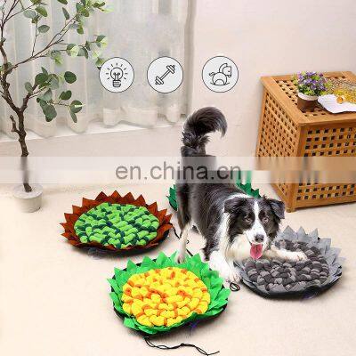 Supplies Flower Design Feeder Indestructible Wooly Pet Suction Cup Sunflower Snuffle Mat photo-3