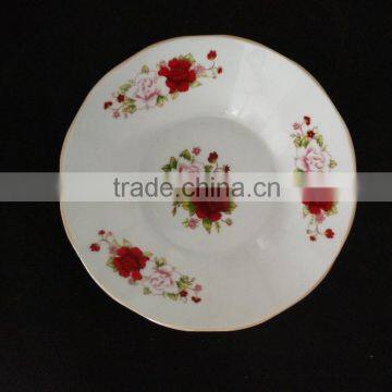 Deep Soup Plate Stock Porcelain 9 Inch With Cheap Price Cut Edge Ceramci Soup Plate With GK Line photo-3