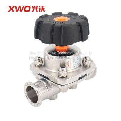 Stainless steel pharmaceutical grade pneumatic diaphragm valve