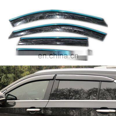 Injection Car Wind Deflector Visor Door Sun Window Visor Shade Rain Shield Guard Door Vent Visor For SANTAFE 2013-2018