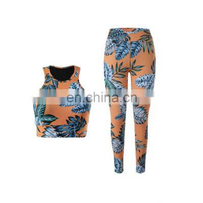 Female Sports Bra and Yoga Pants Set Sport Suit Sports Bra Legging Set Fitness