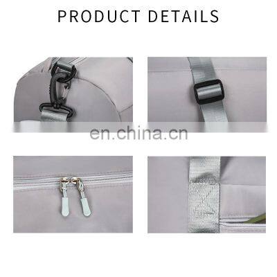 Workout Men Womens Gym Bags With Shoe Compartment Sports Custom Print Gym Duffle Sport Bag photo-3