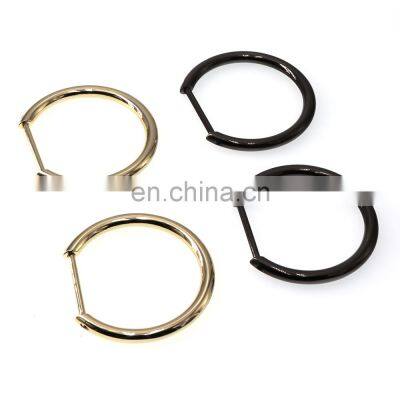 Bag Accessories Unique Shaped Detachable Screw Solid Zinc Alloy Shackle D Button Ring Buckle photo-5