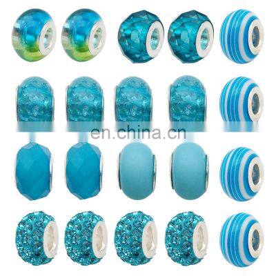 DIY Pandora Bracelet Jewelry Making Set Women Love Gifts Blue Pink Sweet Charm Beads Spacer Beads Pendant Charm Bracelet DIY Kit photo-3