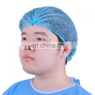 Disposable Non woven nurse medical hair cap with elastic