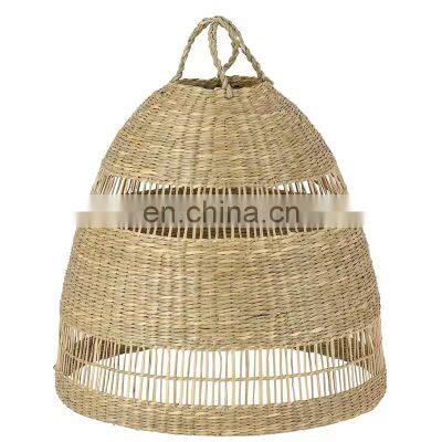 100% nature Seagrass Pendant Lamp Shade Rustic Ceiling lights Lampshade eco friendly Wholesale Vietnam Manufacturer