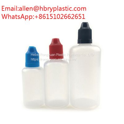 Manufacture 3ml 5ml 10ml 15ml 20ml 30ml 50ml eye drop bottle LDPE PE liquid plastic dropper bottles