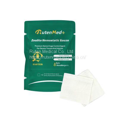 Hemostatic Agent Zeolite Hemostatic Gauze or Granules Hemostatic Combat Gauze