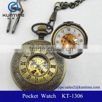 Pocket watch chain luxury fasion 2014 Mechanical Pocket Watch