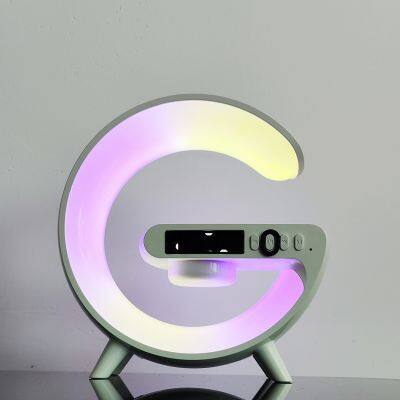 Muti-function Chargers With Lamp Wireless Charging Phone Charger Alarm Clock Wireless Speaker G6