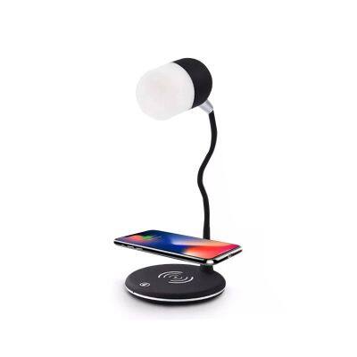 3 in 1 Wireless Charge Subwoofer Speaker Wireless Charging Audio LED Desk Lamp Multi Function Wireless Charger