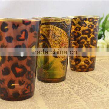 leopard print glass for wedding souvenirs