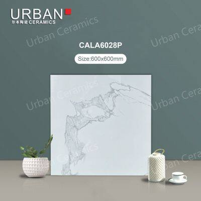 2025 New Design 600X600mm Vitrified Ceramic Glazed Polished Porcelain Marble Floor Wall Tile