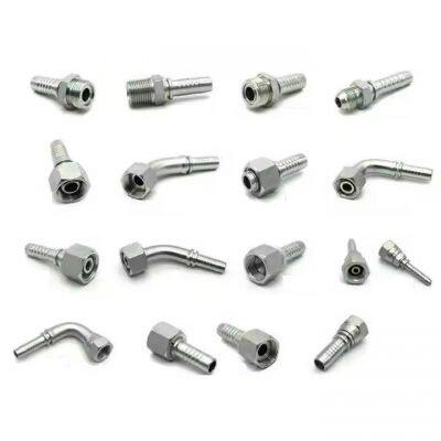 Crimp fittings  Hydraulic Steel Elbow Crimp Hose Connectors  Casting Technics OEM Customizable Pipe Fittings