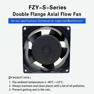 80mm 80X80X38mm 110V/230V/400V Plastic AC Axial Cooling Fan 8038 Cooling Fan Low Noise Air Cooler Fan