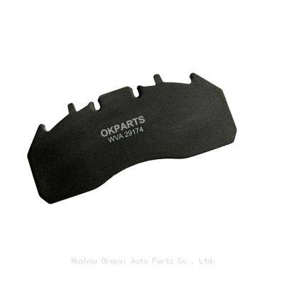 WVA29174 Brand Auto Spare Parts Car Brake Shoes Truck Brake Pads Disc Ceramic Brake Pad CV Wholesale for Volvo