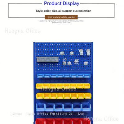 Stationary 3-Tier Tool Hanging Board | Cold Rolled Steel Louvered Panel Rack for Production Line | JUNTUO