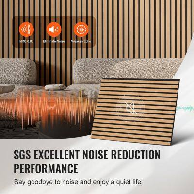 3 Sides Cover Sound Reudcing Acoustic Wooden Veneer Wall Panel Manuactuer