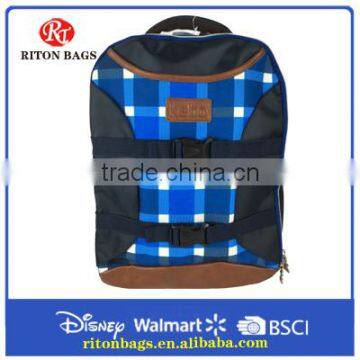 2016 New Trendy Leisure 800D PU Leather & Canvas Backpack
