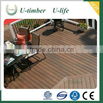 Natural Wood Feeling Plastic WPC Timber Decking photo-5